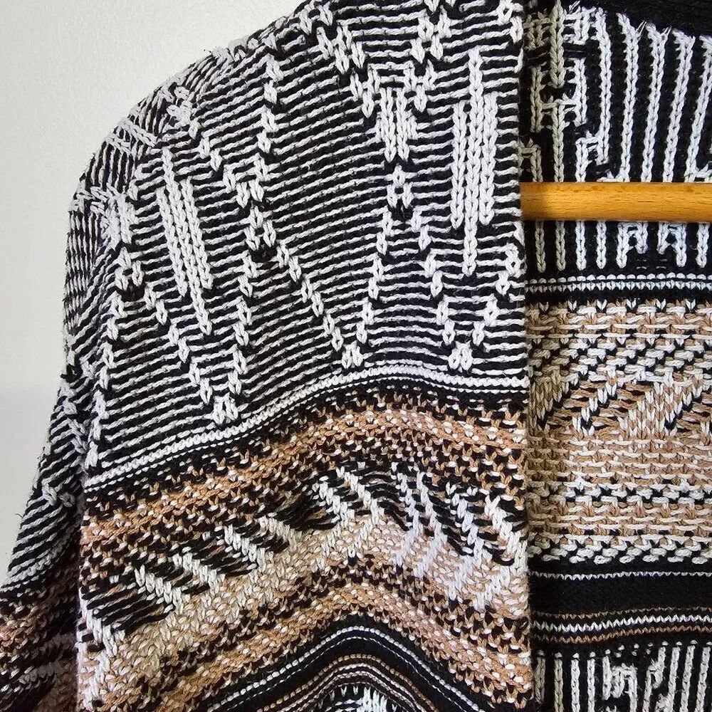 EUC OLD NAVY TRIBAL PATTERN OPEN LONG CARDIGAN BOHO SIZE XL - Picture 6 of 12